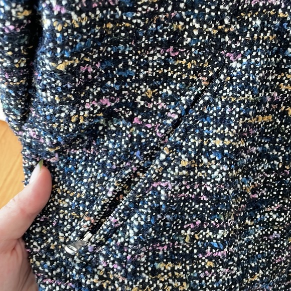 Tweed Rebecca Taylor Cropped Bomber Jacket - Picture 4 of 6